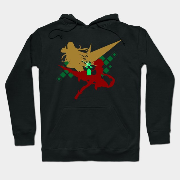 Pyra & Mythra Silhouette (Dark) Hoodie by Sonchezz